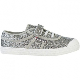 SneakersKawasakiGlitterKidsShoeWElasticK2025868889Silver