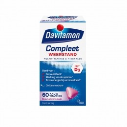 GratisVerzendingDavitamonCompleetWeerstandBosvruchten60kauwtabletten