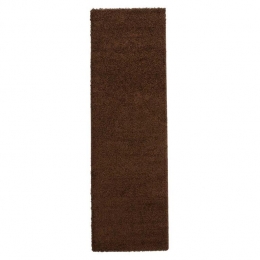 TapesoHoogpoligelopershaggyTrendeffen-bruin-80x250cm