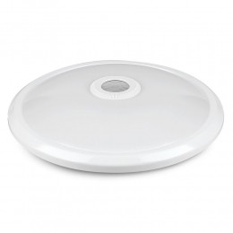 Plafondlamp-12Watten900Lumen-Inclingebouwdebewegingssensor-6400Kdaglichtwit-IP20voorbinnen-PlafonniereWit-LEDbinnenverlichtin
