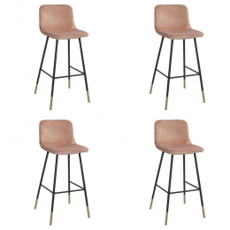 Bronx71VelvetbarkrukMikkyroze68-79cm-Barkrukkensetvan4