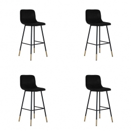 Bronx71VelvetbarkrukMikkyzwart68-79cm-Barkrukkensetvan4