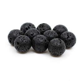 EdelsteenLosseKralenLavasteen-10stuks8mm