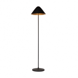 AtmoozElan-Vloerlamp-ZwartGoud-Paddestoelvormig-35x35x150cm