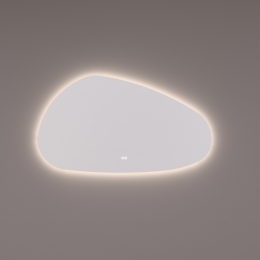 SpiegelHippDesignSPV13600OrganischLinks100x60cmMetVerlichtingInclSpiegelverwarming