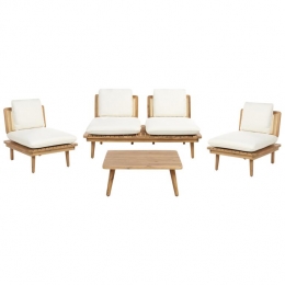 Beliani-ACCADIA-Loungeset-Lichtbeige-Acaciahout