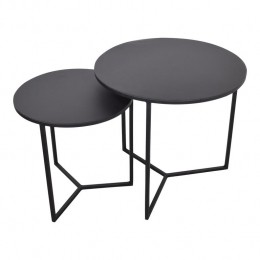 LOFT42DulonSetBijzettafelsRond-Zwart-49x46