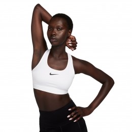 NikeSwooshSportBehaWitZwart