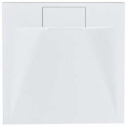 Beliani-AZZURRO-Douchebak-Wit-80x80x3cm-SMCkunststof