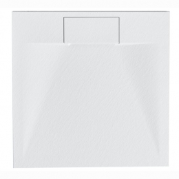 Beliani-AZZURRO-Douchebak-Wit-90x90x3cm-SMCkunststof