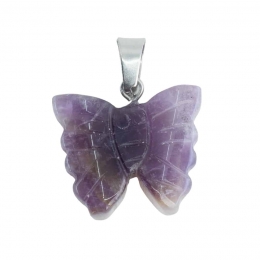 EdelsteenHangerVlinder-Amethist20mm