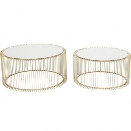 KareDesignWireSalontafel-SetVan2-MessingMetGlas