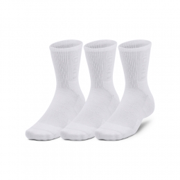 UnderArmourCrewSportsokken3-PackWitGrijs