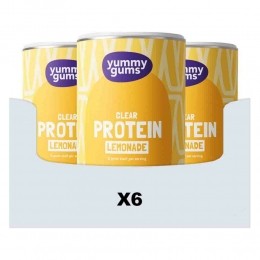 GratisVerzending6xYummygumsClearProteinLemonade224gr