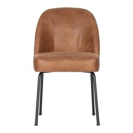 WOOODVogueEetkamerstoel-Leder-Cognac