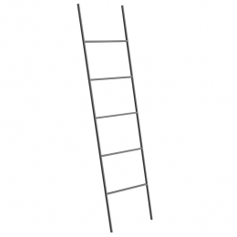 Beliani-ARIBIBI-Handdoekrek-Zwart-Metaal