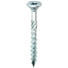 Woodies61540391UltimateSpaanplaatschroef-TX20-40X45mm-VerzonkenKop-Deeldraad-Verzinkt200st