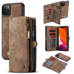 CaseMe-iPhone11Prohoesje-2in1WalletBookCase-Bruin