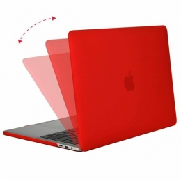 MacbookPro13inch2020Hoes-Clip-OnHardCase-Rood