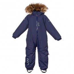 Isbjrn-KidsToddlerPaddedJumpsuitwithFur-Overallmaat98blauw