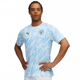 PUMAManchesterCityPre-MatchTrainingsshirt2025-2026LichtblauwWitDonkerblauw