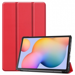 SamsungGalaxyTabS6Litehoes-Tri-FoldBookCase-Rood