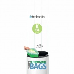 BrabantiaVuilniszakkenBio-BakinTwinBin10literTypeK10stuks