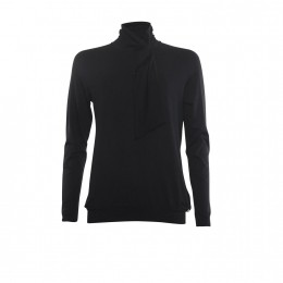 Blousont-shirtsjaalkraag