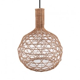 RotanRietenHanglampHandgemaaktNaturel40cm