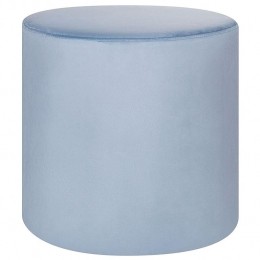 Beliani-LOVETT-Poef-Lichtblauw-Fluweel
