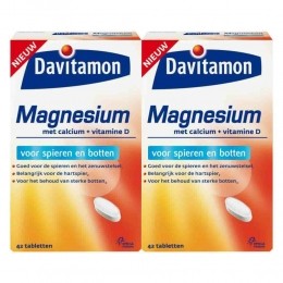 GratisVerzending2xDavitamonMagnesiumSpierenenBotten42tabletten