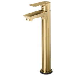 Beliani-CHIMBOTE-Wastafelkraan-Goud-28cm-Messing