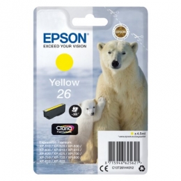 Inktcartridgeepson26t2614geel