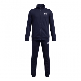 UnderArmourRivalKnitTrainingspakFull-ZipKidsDonkerblauwWit