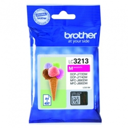 Inktcartridgebrotherlc-3213mrood