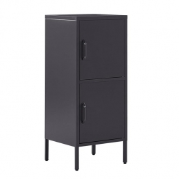 Beliani-HURON-Kantoorkast-Zwart-Staal