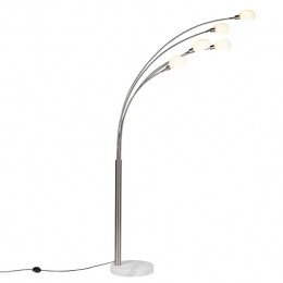 QAZQAVloerlampsixtiesmarmo-Staal-Design-L1240mm