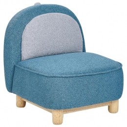 Beliani-FABORG-Kinderstoel-Blauw-Polyester