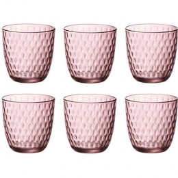 BormioliRoccoGlazenSlot-Roze-290ml-6stuks