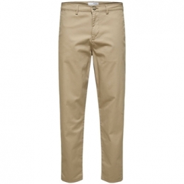 BroekSelectedNoosSlimTapeNewMilesPants-Greige