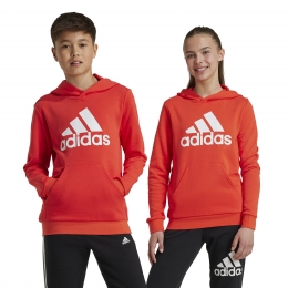 adidasEssentialsBigLogoHoodieKidsRoodWit