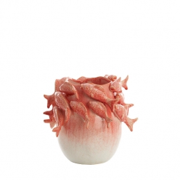 LightlivingVaasdeco29x285x27cmFISHkeramiekkoraalcrme