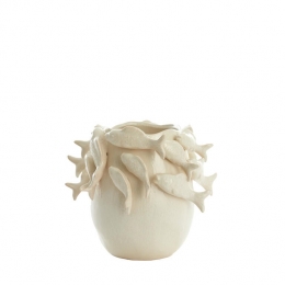 LightlivingVaasdeco29x285x27cmFISHkeramiekcrme