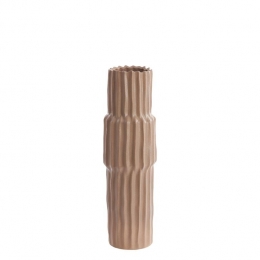 LightlivingVaasdeco17x58cmLONGAkeramiekgrijsbruin