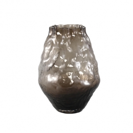 PTMDNarinBrownIrregularShapedGlassVaseL