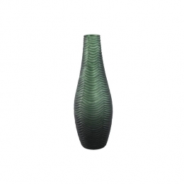 PTMDElichiGreenRoundGlassVaseHighSmall