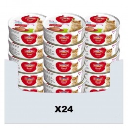 24xSmolkeKattenvoerSoftPatRund80gr