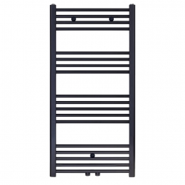 DesignradiatorBWSNileGobi110x60cmGeborsteldMatZwartMiddenzij-aansluiting