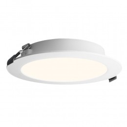 Setvan2GeorgiaLEDplatteInbouwspotswit-inbouwdiepte25mm-9W820lm-Rond-2700KwarmWit-145mm-IP20voorbinnen