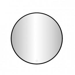 BadkamerspiegelBestDesignVenetieNeroLEDVerlichting60x60cmRondMatZwart